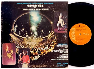 THREE DOG  NIGHT *GD/VG+" "CAPTURED..." 1969 CANADA IMPORT RCA PRESS LP GATEFOLD - Image 1 of 4