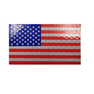 IR Reflective USA US AMERICAN FLAG US ARMY TACTICAL HOOK&LOOP PATCH FULLCOLOR - Picture 1 of 4