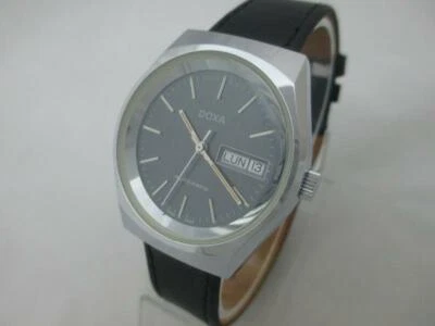 NOS NEW SWISS MADE AUTOMATIC SHOCK RESISTANT WITH DATE MEN'S DOXA WATCH 1960'S - Image 1 of 3