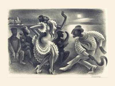 Miguel Covarrubias"Rumba" Archiva 12x16 Canvas Print - READY TO MOUNT! - Image 1 of 4