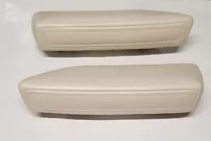 fits 68 69 70 B-Body Roadrunner GTX Coronet Convertible White Rear Armrest Pads - Picture 1 of 2