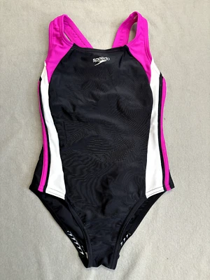 Traje de baño Speedo para niñas de una pieza con empalme infinito correa gruesa. Cierre tirador.NUEVO SIN ETIQUETAS Foto 1 de 4