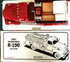 First Gear 19 0113 1957 International R190 Fire Truck   Boxed Mint Condition