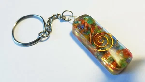 Bunte Orgon Orgonit Anhänger als Schlüsselanhänger viele Sorten 7 Chakra - Picture 1 of 4