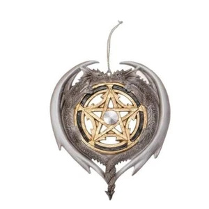 Anne Stokes Dragón Pentagrama Mágico Adorno Navidad o Todo el Año Resina - Imagen 1 de 4