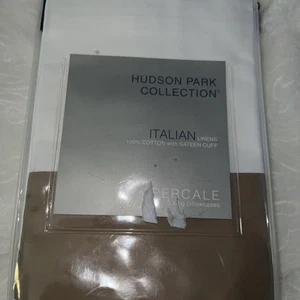 Hudson Park Collection Italienische Manschette Kissenbezug Paar, King-Groß - Champagner - Bild 1 von 4