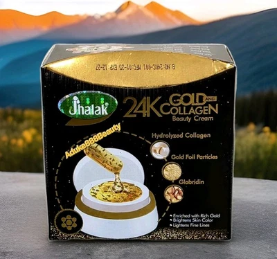 JHALAHK 24k GOLD FACE CREAM COLLAGEN ANTI-ACNE WHITENING✅️