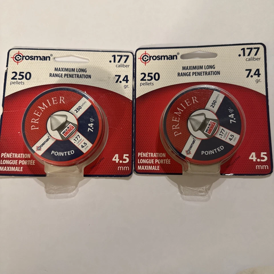 Гранулы Crosman Pointed 0,177 г 7,4 г (упаковка из 2) - Изображение 1 из 1