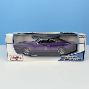 Maisto 1969 Dodge Charger R/T SE 1:18 Diecast Plum Crazy Purple New In Box - Picture 1 of 10