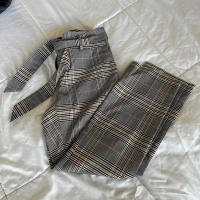 Vestido xadrez loft 2p calça reta pequena Natal escritório formal - Imagem 1 de 4