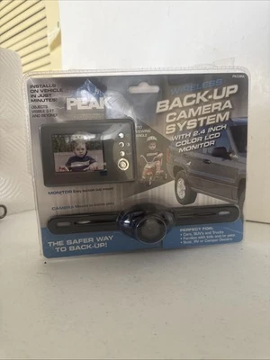 Wireless Vehicle Back Up Camera System 2.4" LCD Color Monitor Night Vision Peak - Image 1 of 4