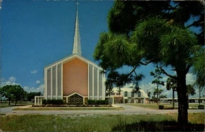 Pompano Beach,FL First Presbyterian Church 1967  Broward County Florida Postcard - Picture 1 of 2