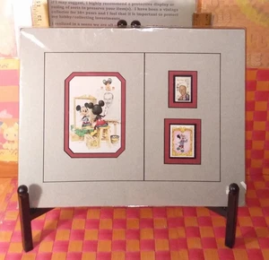 Estampillas, estampillas postales de Mickey Mouse de Disney con obras de arte, 11"x14", de colección, Ghana mm y con - Imagen 1 de 13