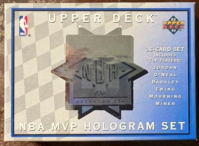 1992-93 Upper Deck NBA MVP Holograma Set con cabezales! ¡Se ve como nuevo+! Shaq RC Jordan! Foto 1 de 4
