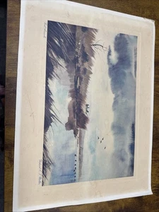 Stampa vintage "Primi arrivi" di Gerhard Miller Hunting senza cornice in rilievo - Foto 1 di 8