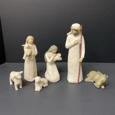 Willow Tree Nativity Figurines Susan Lordi 1999 Demdaco 26005 Set of 6 *READ* - Image 1 of 4