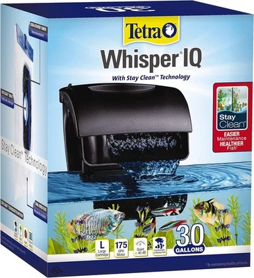 Tetra Whisper IQ Power Filter, 175 GPH, with Stay Clean Technology, 30 Gallons - Image 1 of 2