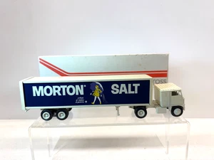 Winross Morton Salt Girl Truck Tractor Semi Trailer 1/64 1974 W/ Box Vintage - Picture 1 of 10