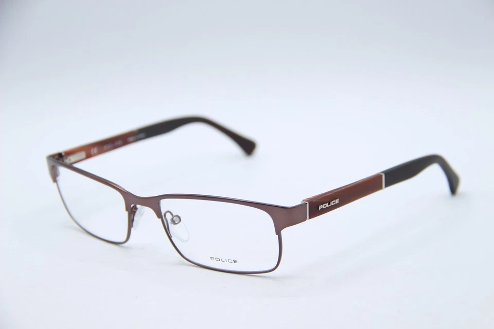 NUEVAS GAFAS POLICE VPL 431K COL.0K03 MARRÓN AUTÉNTICAS 54-17 Foto 1 de 4