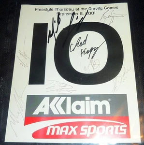 BMX Ryan Nyquist Mike Laird Chad Kagy Rob Darden - Gravity Games Firmado JSA - Imagen 1 de 1