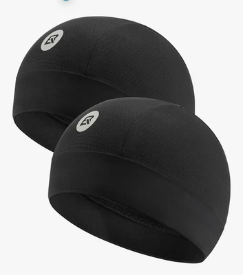 ROCKBROS 骷髅帽冷却头盔衬里无檐帽网眼骑行跑步 — 第 1/4 张图片