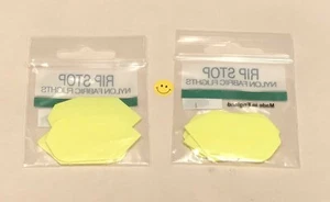 Fabric 6 x Yellow Slim Dart Flights NEW Soft Tip Accessories - Picture 1 of 1