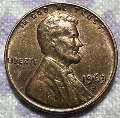 1963 D Lincoln Memorial penny L on Edge Error - Image 1 of 4