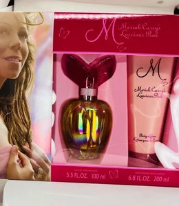 Mariah Carey Luscious Pink 2 pcs Gift Set - 3.3oz EDP+ 3.3 Body Lotion - NIB - Picture 1 of 6