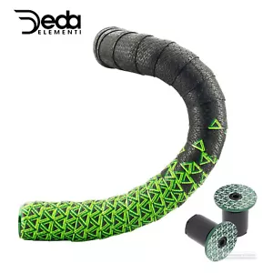 Deda Elementi LOOP Dual Layer Handlebar Tape : BLACK/GREEN - Picture 1 of 3