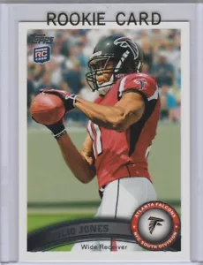 JULIO JONES ROOKIE CARD Altanta Falcons 2011 Topps Football RC Crimson Tide Star - Bild 1 von 2