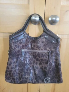 PREOWN-LG 16" x 12" x 5~Style & Co Hobo Bag~Brown & Black~Coin Purse~CB Strap - Picture 1 of 15