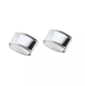 Coppia di 2 Legatovaglioli in Argento 925 - Greggio Argento Stile Inglese - Foto 1 di 1