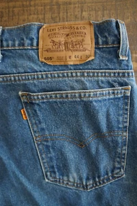 Jeans vintage 1994 EE. UU. Levis 505 naranja lengüeta 44x32 (ver fotos 4 medidas.) Envejecido - Imagen 1 de 20