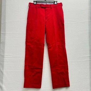 Polo Ralph Lauren Men's 32x32 Classic Fit Red Corduroy Pants Khaki Trousers - Picture 1 of 13
