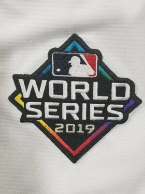 2019 OFFICIAL MLB Astros Nationals World Series Bound Embroidered Patch Iron On - Image 1 of 2