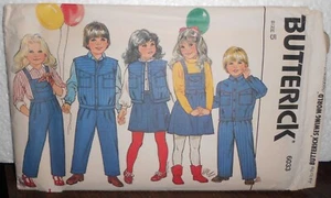 Butterick. 6033 Children's Jacket, Vest, Skirts, Pants & Detachable Bib Size 5 - Picture 1 of 3