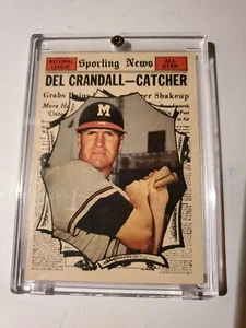 1961 Topps - High # #583 Del Crandall ( All Star  )  EX-EXMINT.   NOT GRADED  - Picture 1 of 2