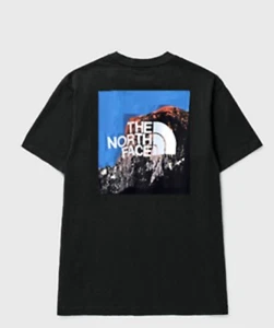 The North Face Men's Short Sleeve Crew Neck T Shirt Cotton Black Size Medium NWT - Picture 1 of 4