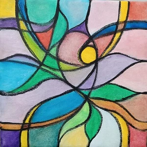 Quadro della serie The Bricks opera unica olio su tela  astratto firmato Agos - Foto 1 di 10