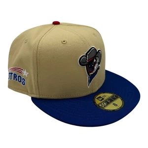 New Era 59Fifty Sugarland Space Cowboys Fitted Hat Cap Size 8 Gold Blue Astros - Picture 1 of 9
