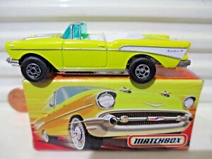 2006 MATCHBOX USA TOY SHOW DEALER YELLOW 1957 CHEVY BELAIR SUPERFAST MINT BOXED*