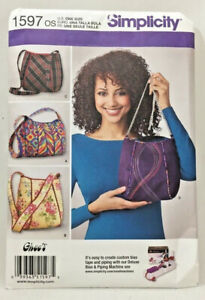 2013 Simplicity Sewing Pattern 1597 Womens Handbags Purses Bags 4 Styles 2835