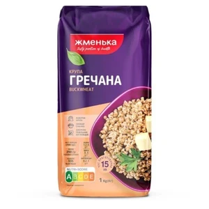 Zhmenka Buckwheat Groats Roasted GMO Free 2.2 LB / 1 kg Product of Ukraine - Picture 1 of 9