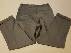 Michael Kors Wool Dress Pants 34x30 Gray Grey Slack Chino Khaki Trouser 32x28 - Picture 1 of 5