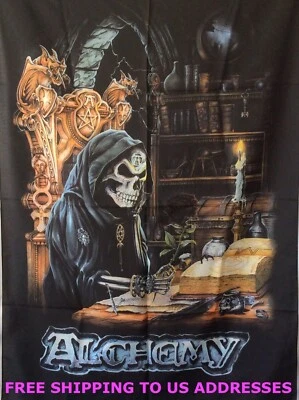 Alchemy Gothic In Search Of The Black Rose '93 Poster Flag Halloween Grim Reaper