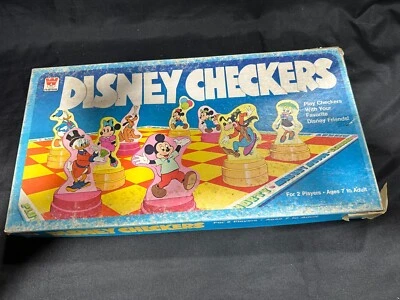 VINTAGE Disney Checkers Whitman 1977 Mickey Mouse Donald Duck Minnie - Image 1 of 4