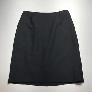 Ann Taylor Petite Skirt Womens Size 10P Black Pencil Wool Blend Career Occasions - Picture 1 of 12