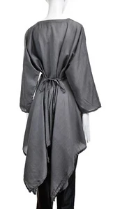 Vestido túnica EWA i WALLA para mujer 100 % seda de gran tamaño caftán ajuste suelto cola talla M - Imagen 1 de 7