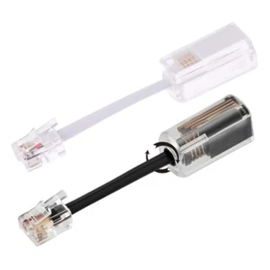 RJ9 Phone Handsets Telephone Cord Untangler 360 degree Head Rotating RJ9 4P4C - Zdjęcie 1 z 10