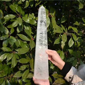 6.93LB Natural Clear quartz Obelisk Point Wand Quartz Crystal Reiki Heal XA5271 - Picture 1 of 13